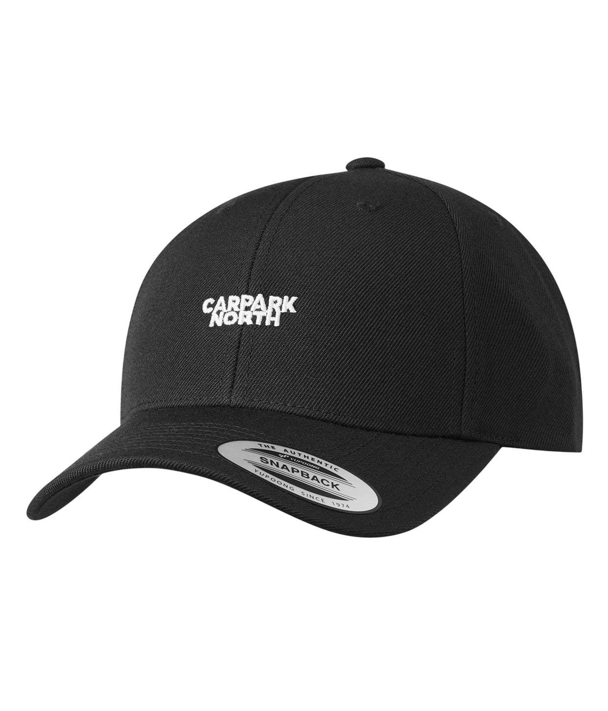 Logo Centered, Black/White, Baseball, Snapback Cap