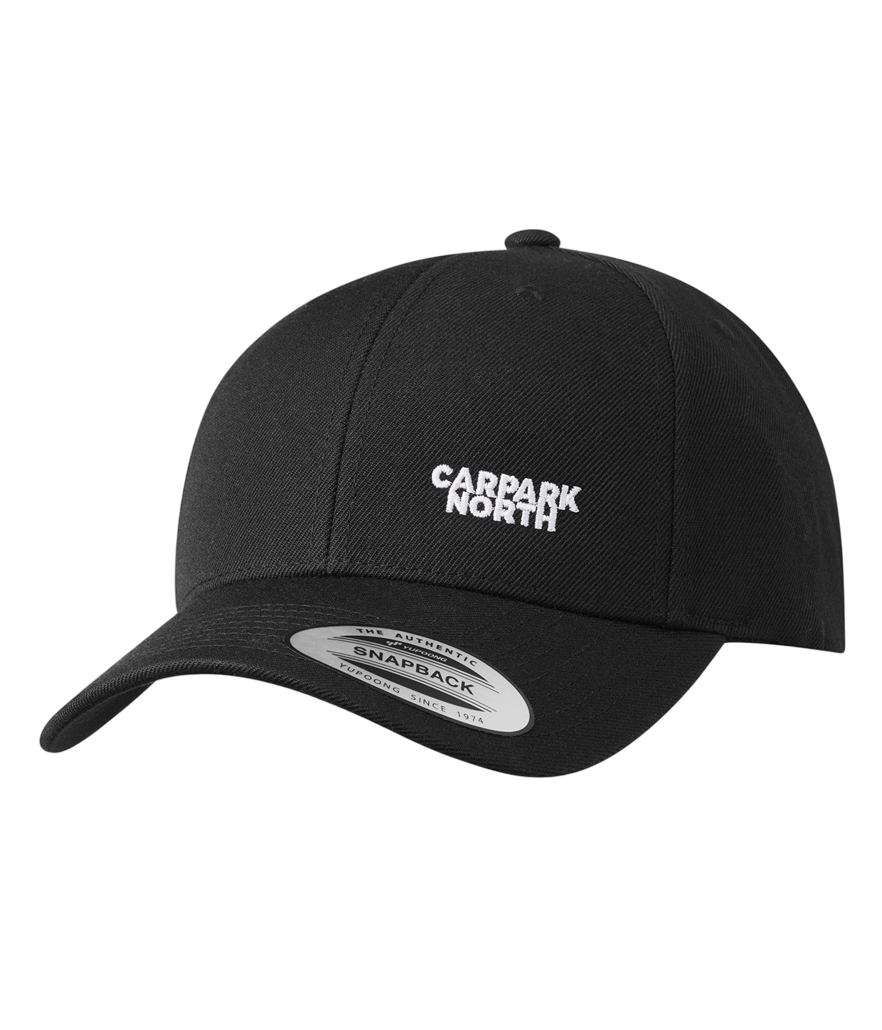 Logo Left, Black/White, Baseball, Snapback Cap