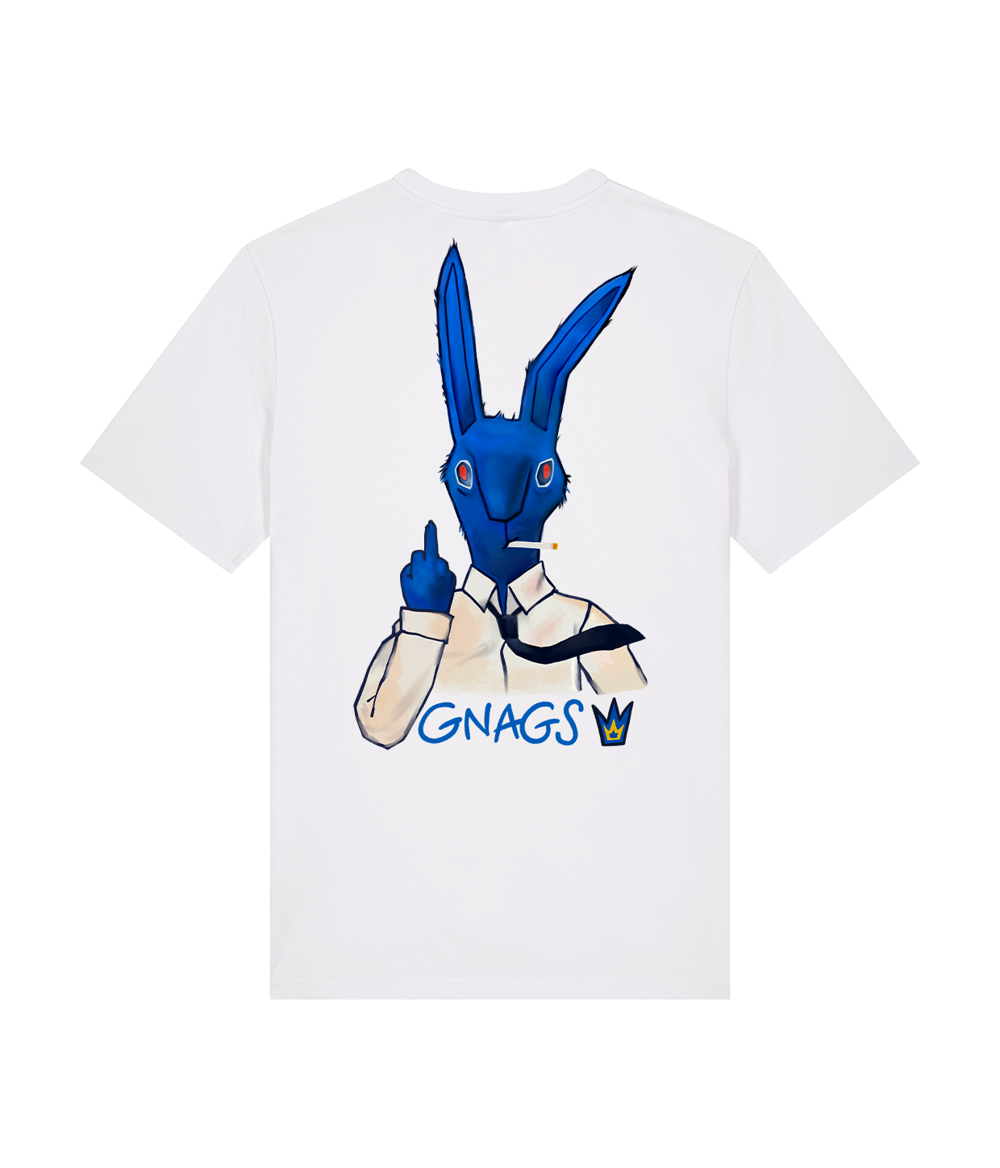 Man skal ikke fucke med de vilde kaniner, Hvid T-shirt