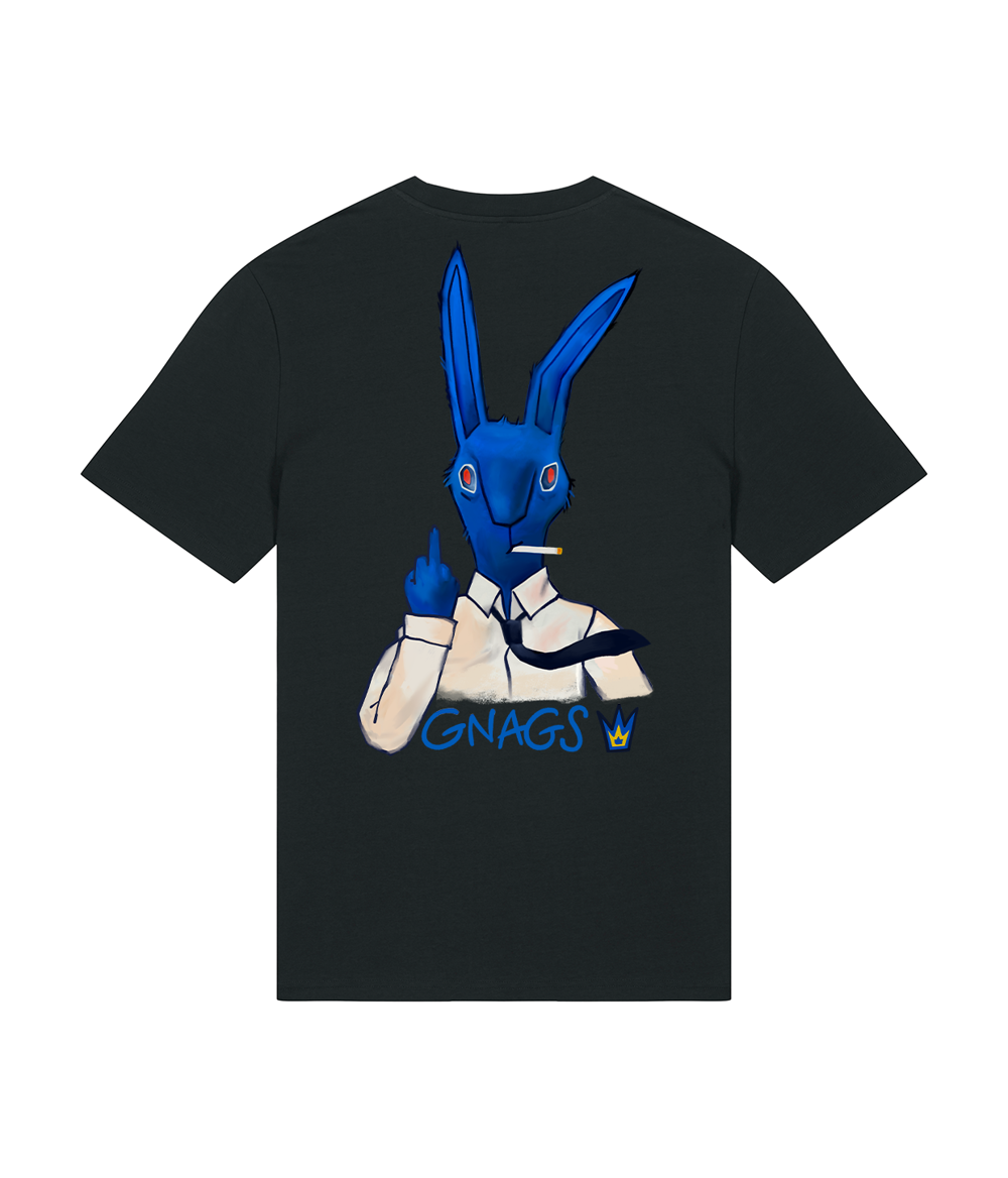 Man skal ikke fucke med de vilde kaniner, Sort T-shirt