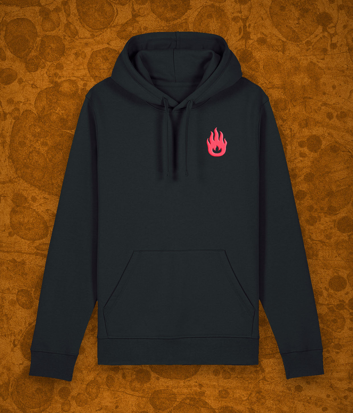 Forbrændingen, Sort Flamme Patch Hoodie