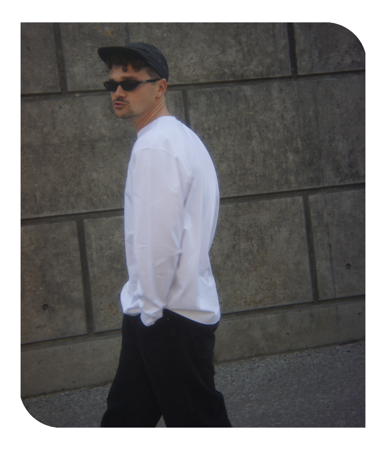 "Nej, Bjarne!", hvid longsleeve