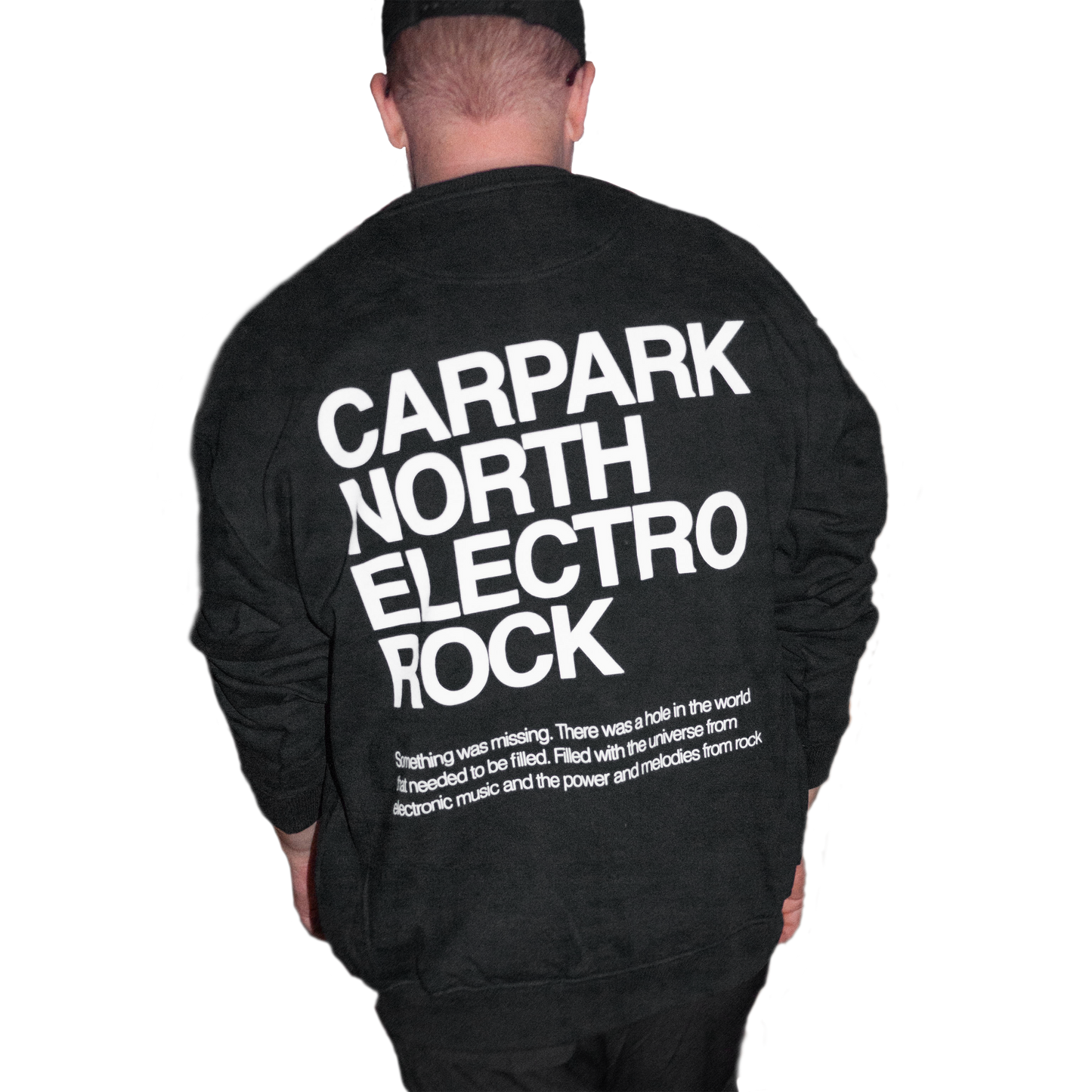 Electro Rock, Black, Heavy Crewneck