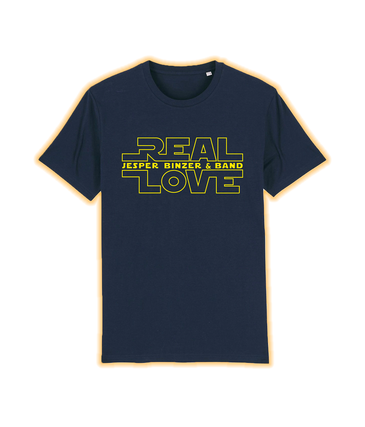 Real Love, Navy, Økologisk T-shirt