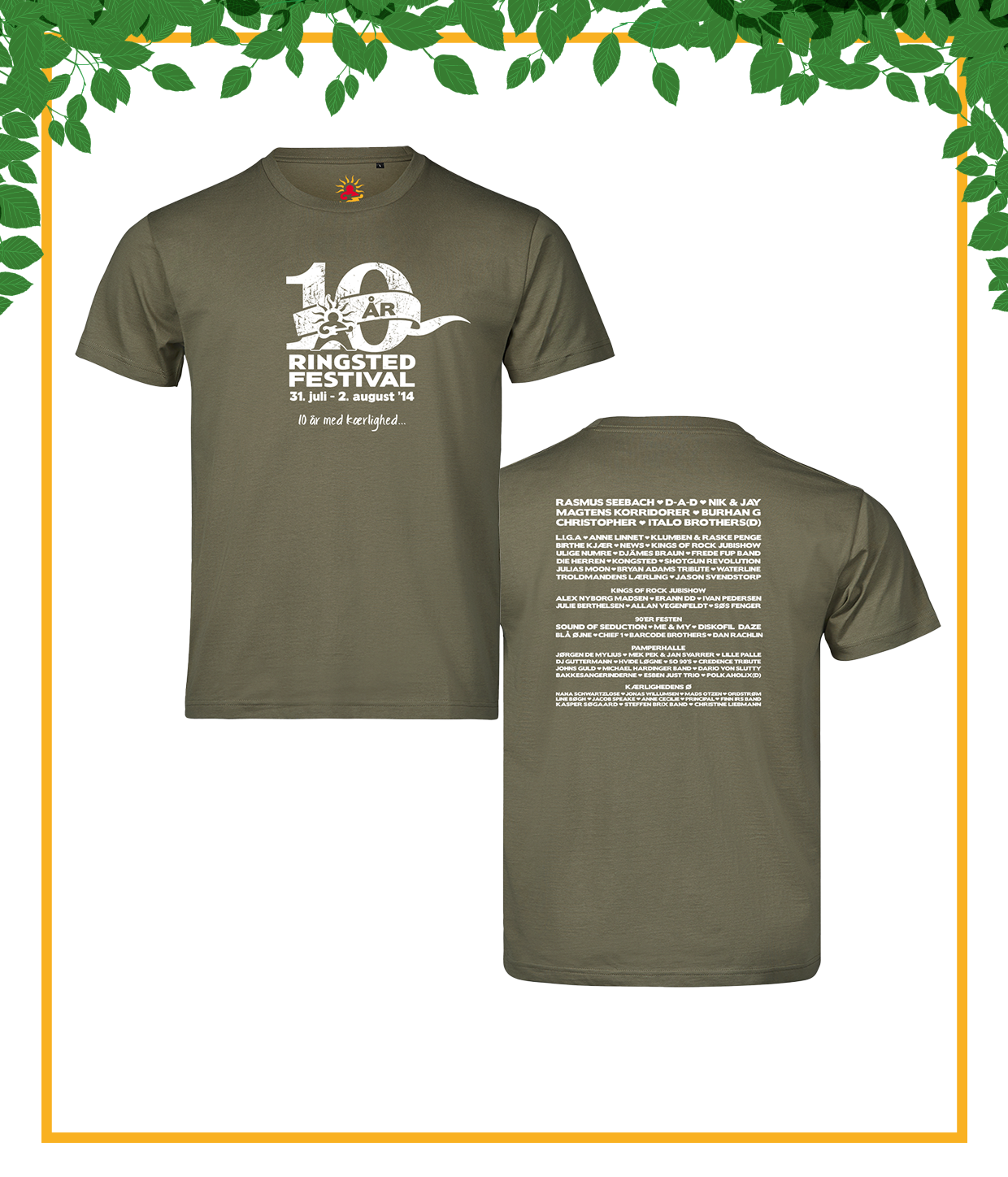 Ringsted 20 års Jubilæum - Årets T-shirt 2014