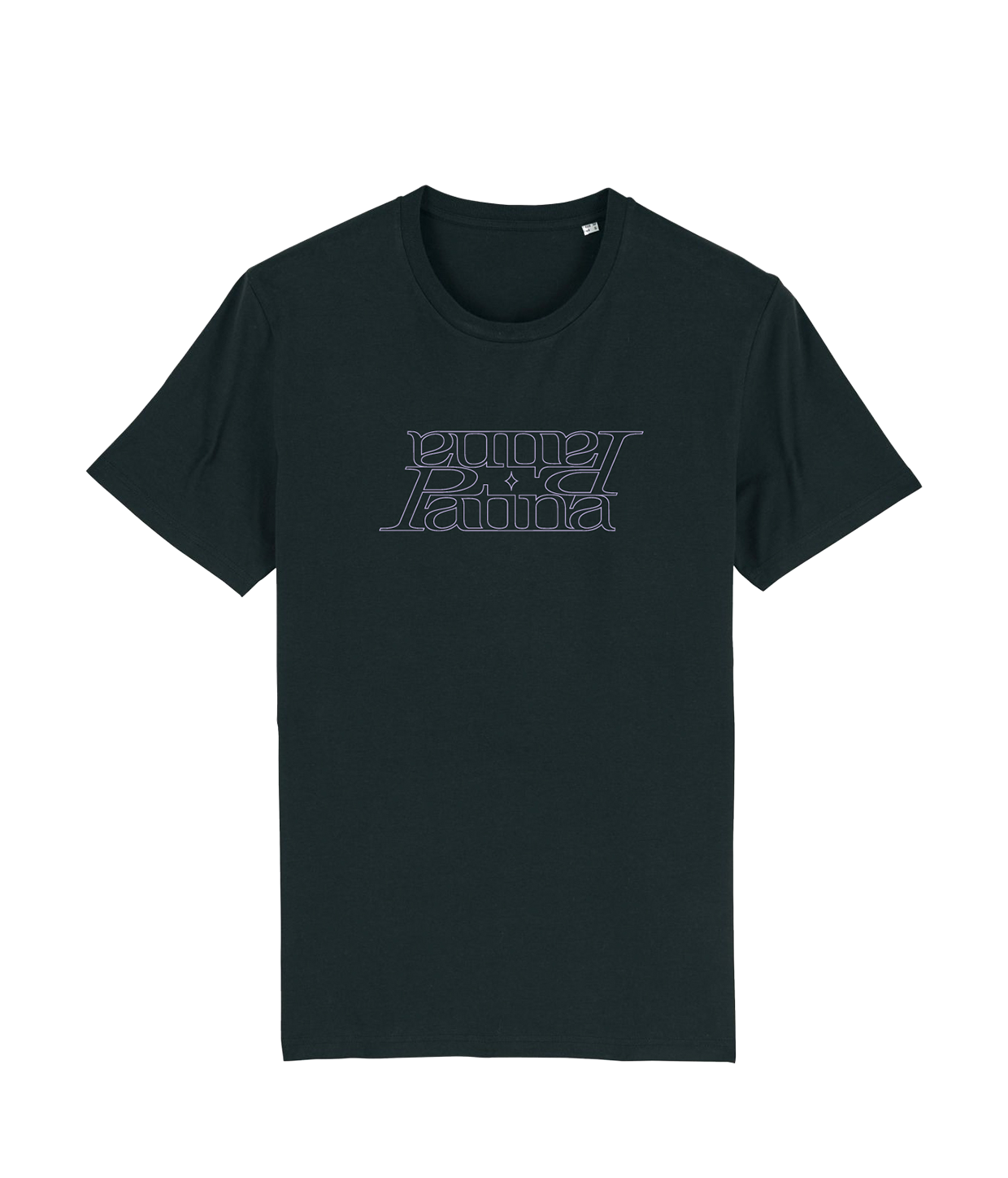 Spejlvendt Logo Lavendel, Sort T-shirt