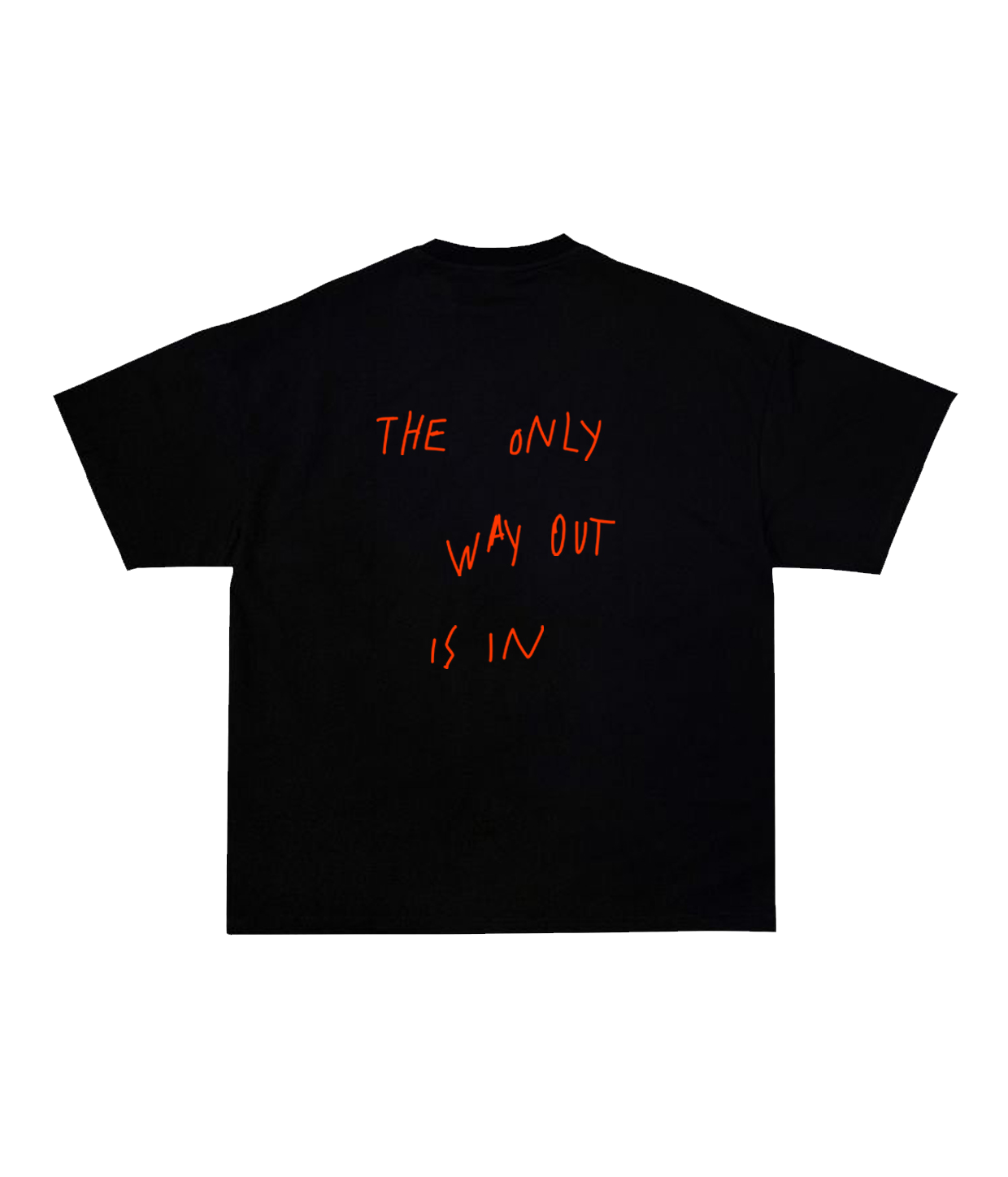 KIKI CLUB, The Only Way Out Is In, Black, Man Tee