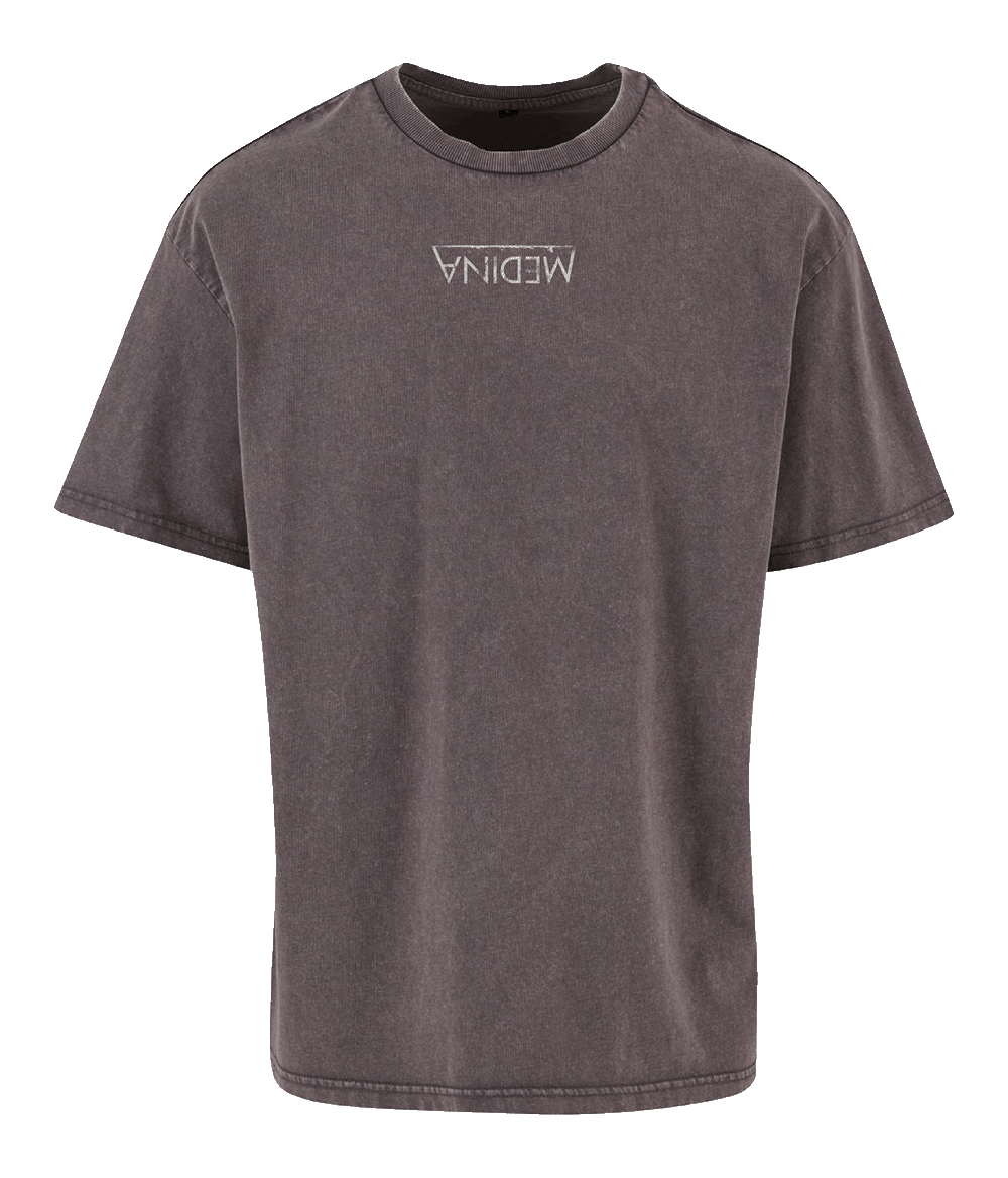 Kun For Mig - Oversized Acid Washed, GREY T-shirt