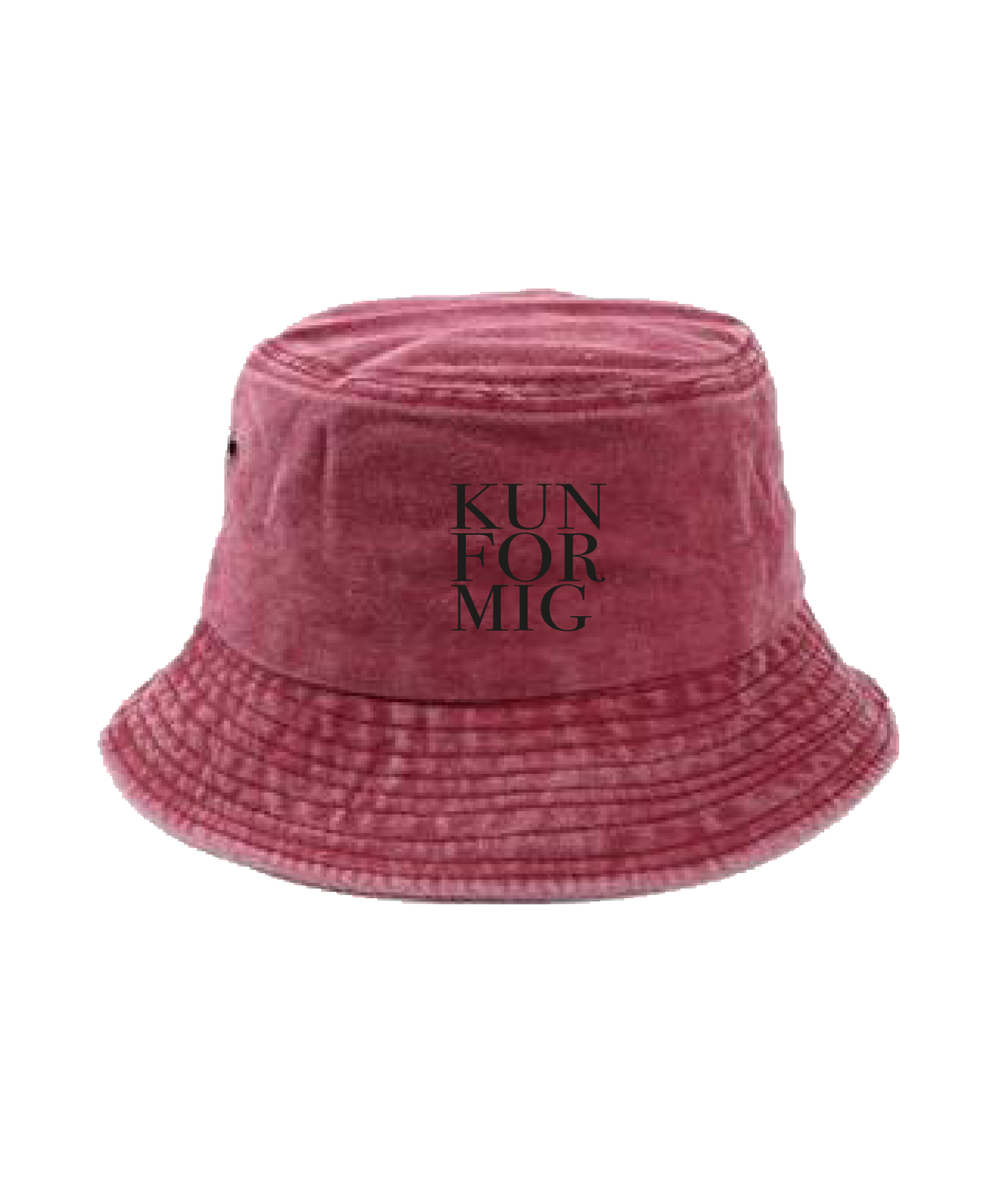 Acid Washed Bucket Hat, Red