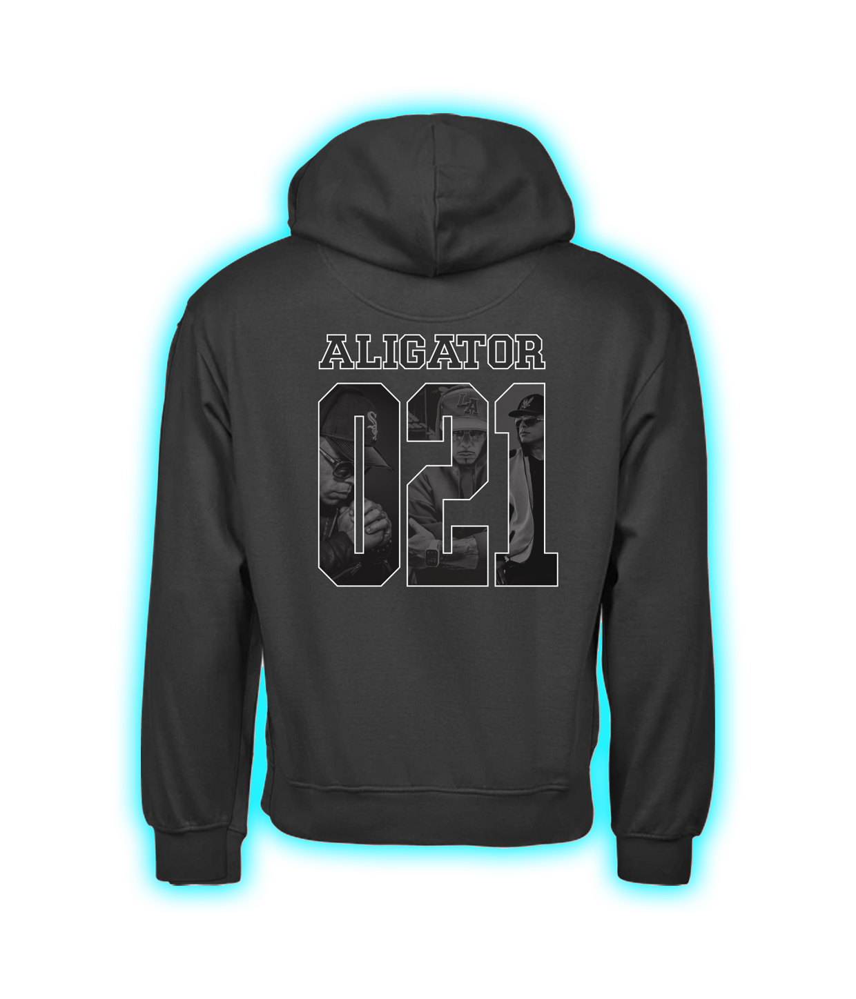 021 Foto Collage, Sort Hoodie