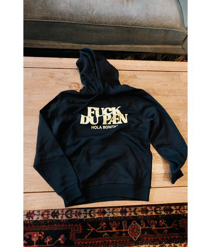 FUCK DU PÆN, Hoodie, Sort/Gul