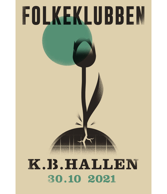 K.B. Hallen 2021, Offset-tryk, A2 poster