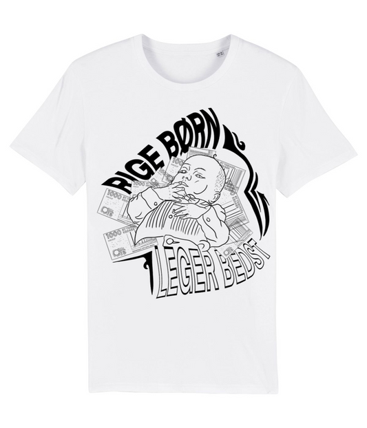 RIGE BØRN LEGER BEDST [Sort tryk], T-shirt