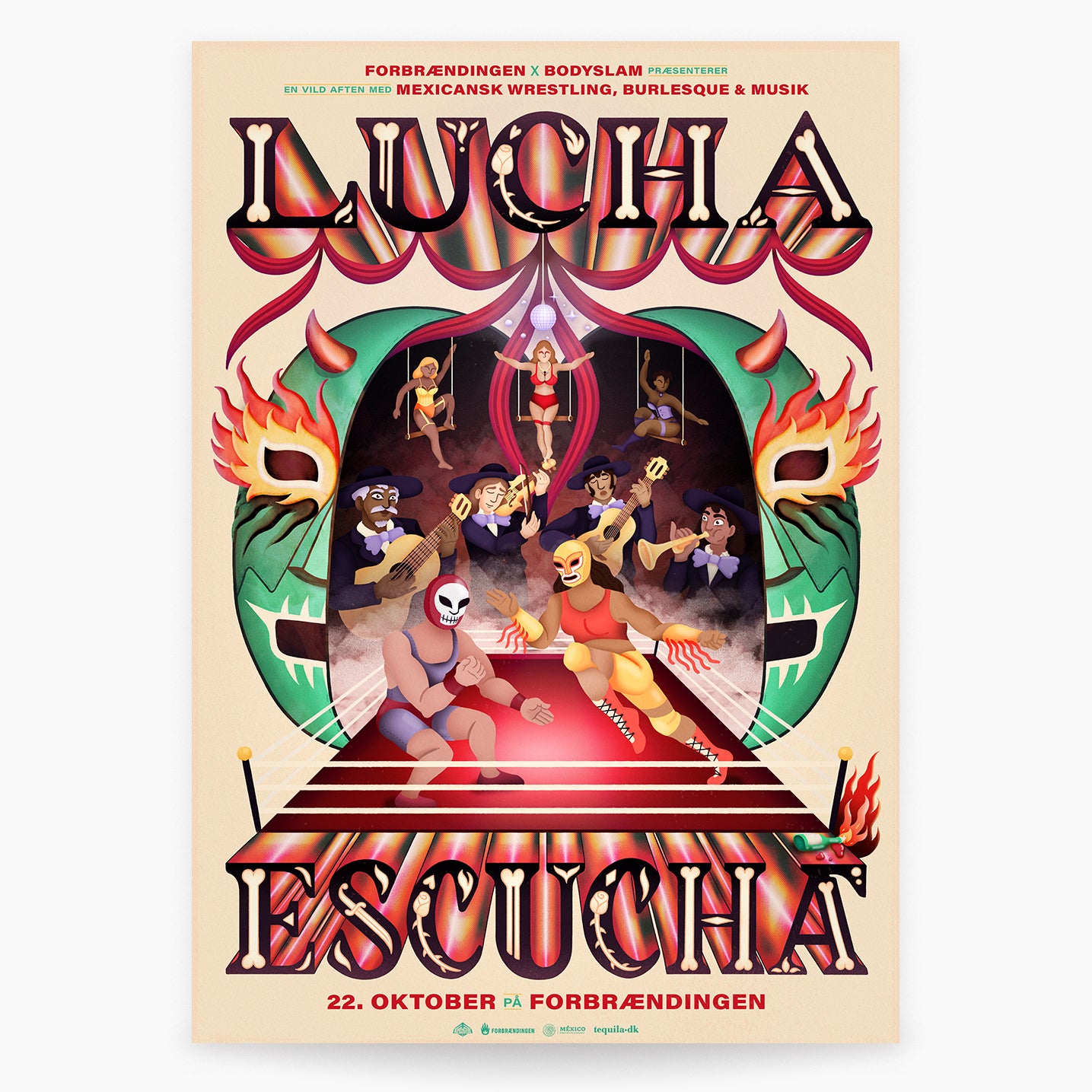 Lucha Escucha, Poster - 50x70