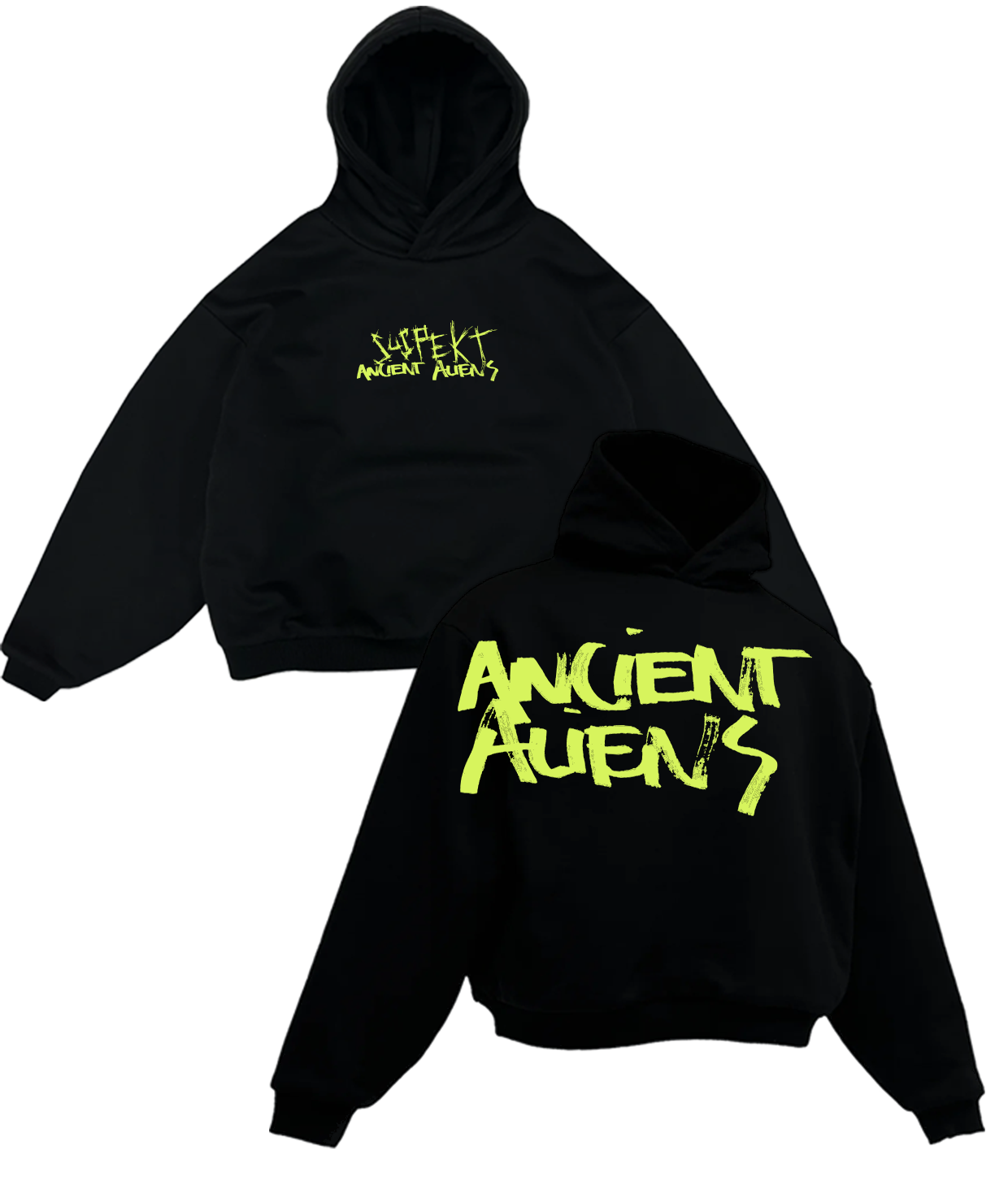 Ancient Aliens Puff Print, Oversize Hoody