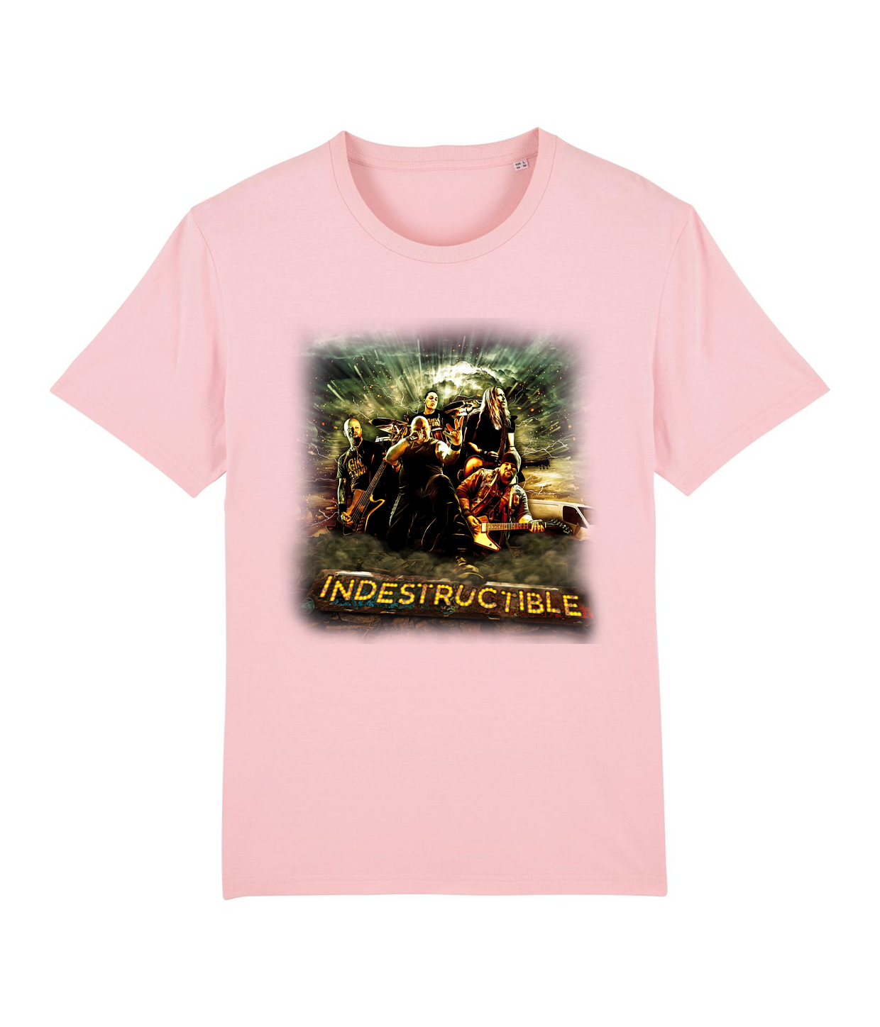 Indestructible, Cotton Pink, Økologisk T-shirt