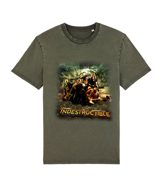 Indestructible, Dyed Khaki, Økologisk T-shirt