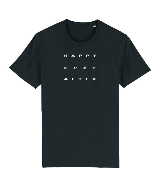 Happy Ever After, Black, Økologisk T-shirt