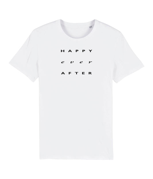 Happy Ever After, White, Økologisk T-shirt