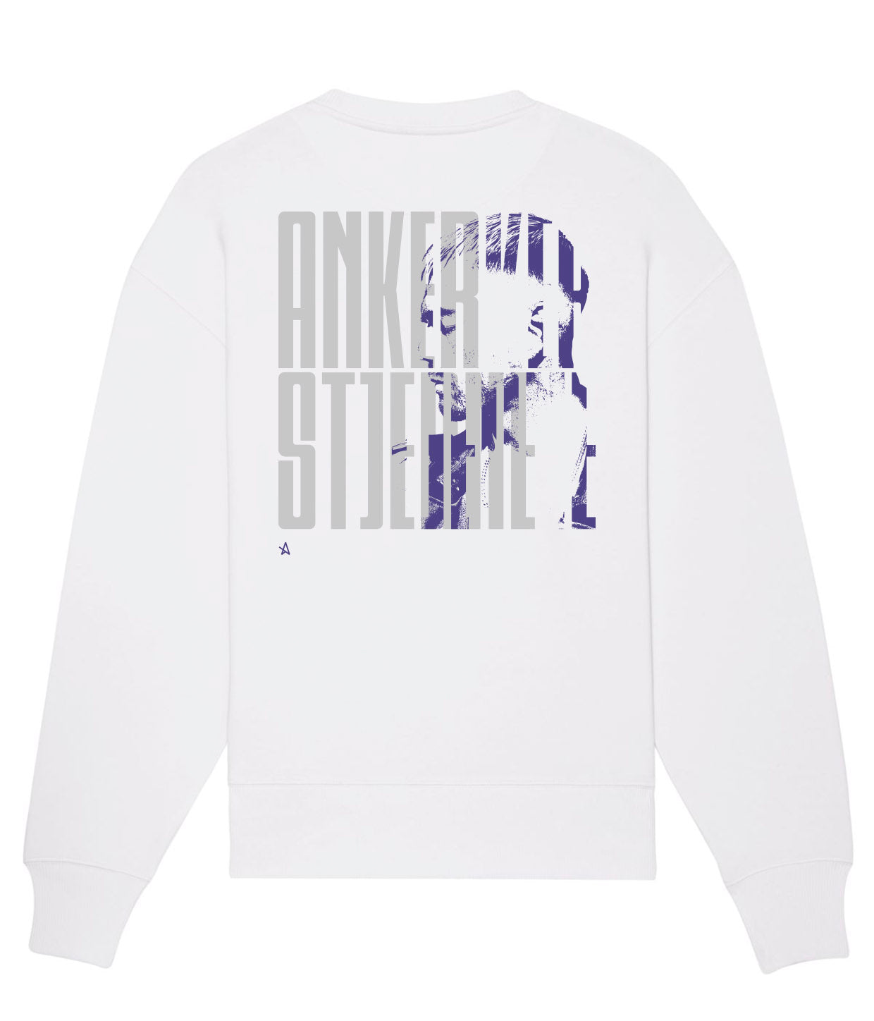 Ankerstjerne rød/blå, Øko Crewneck