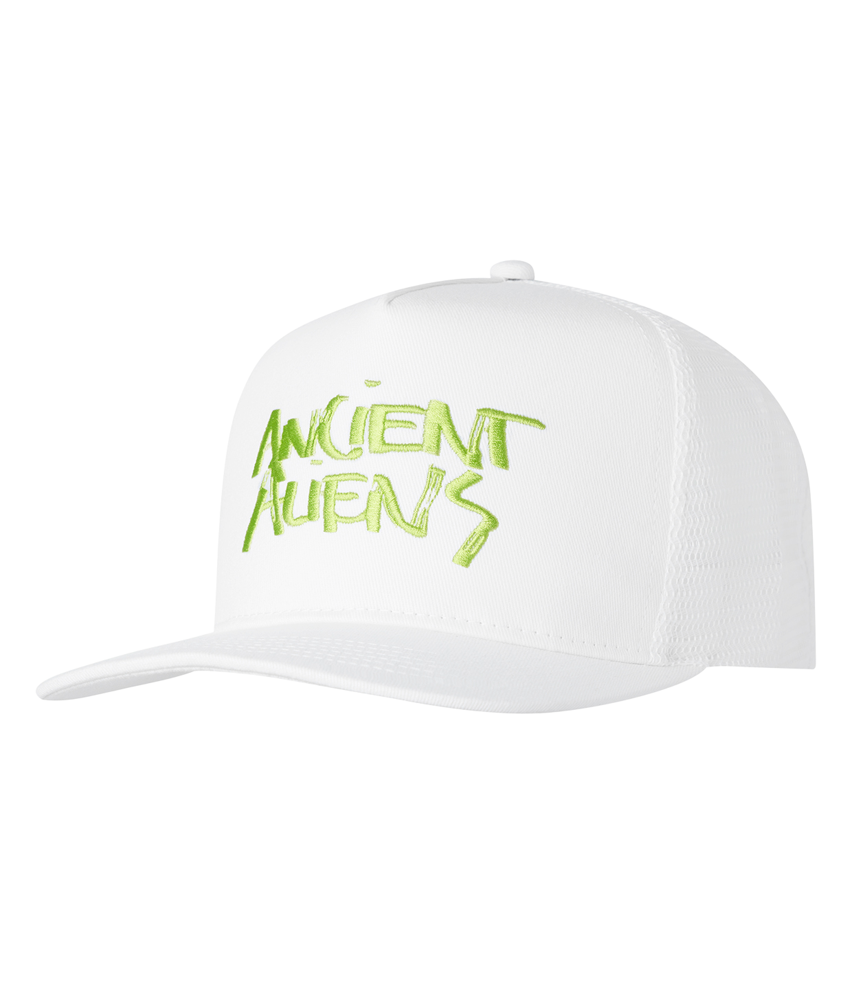 Ancient Aliens broderet trucker cap, hvid