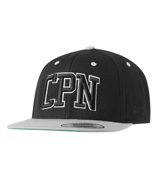 CPN 3D, Black/Grey, Flat Brim, Snapback Cap