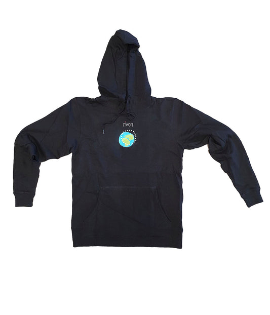 Yiwoty Earth Hoodie, Sort