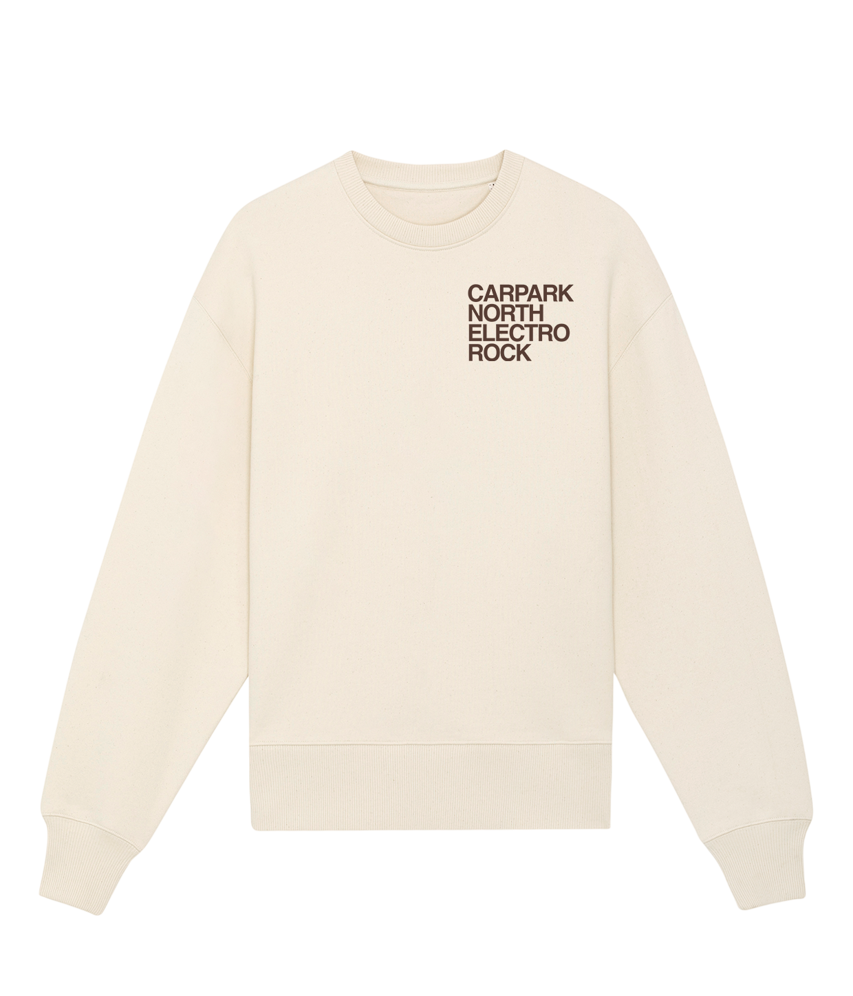 Electro Rock, Natural Raw, Heavy Crewneck
