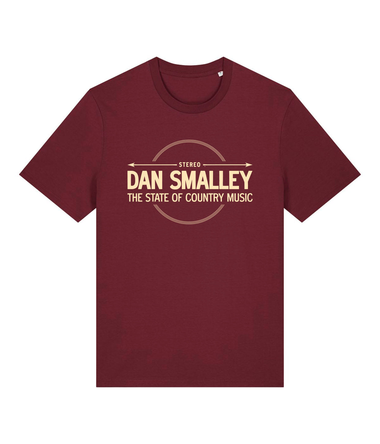 Dan Smalley, State of Country Music Label, Burgundy, Økologisk T-shirt