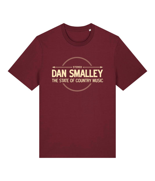 Dan Smalley, State of Country Music Label, Burgundy, Økologisk T-shirt