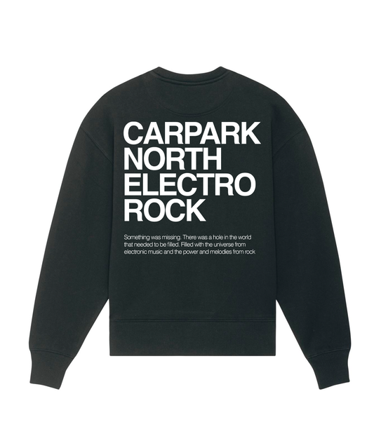 Electro Rock, Black, Heavy Crewneck