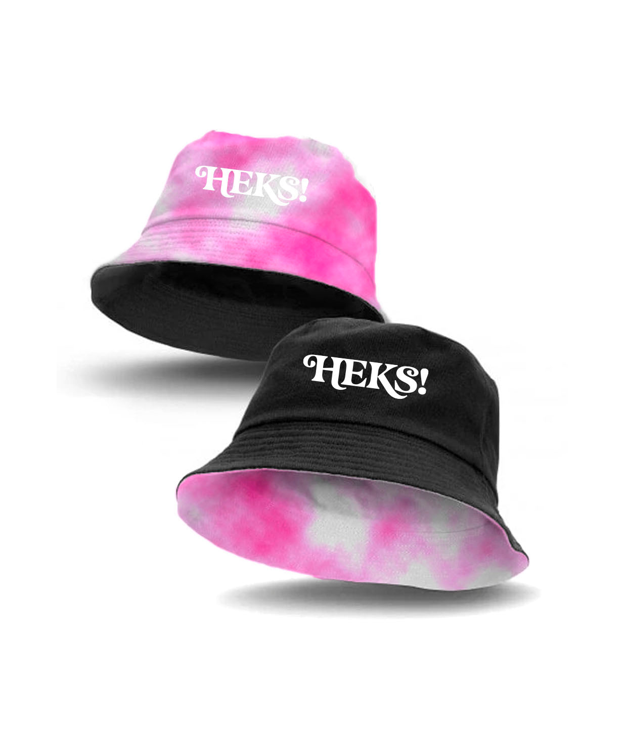 HEKS!, Sort/Pink, Vendbar Bøllehat