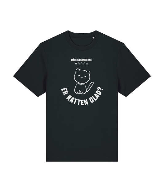 Er Katten Glad Sort, Økologisk T-shirt