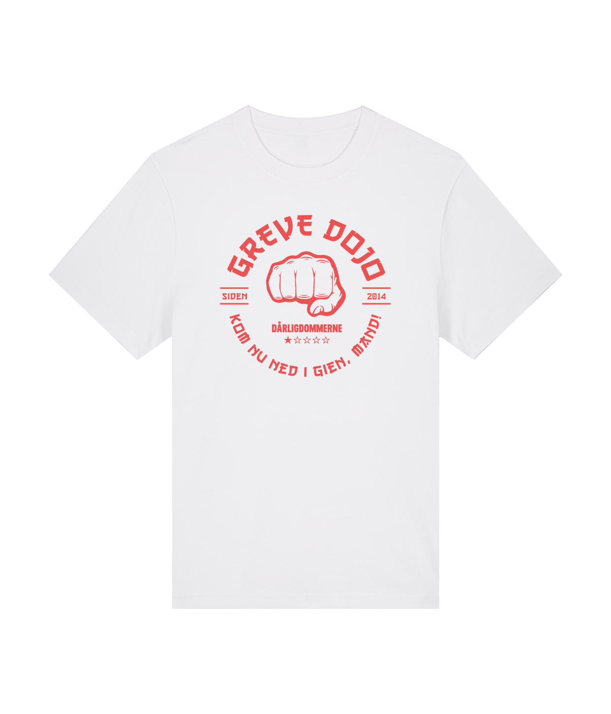 Greve Dojo Hvid, Økologisk T-shirt