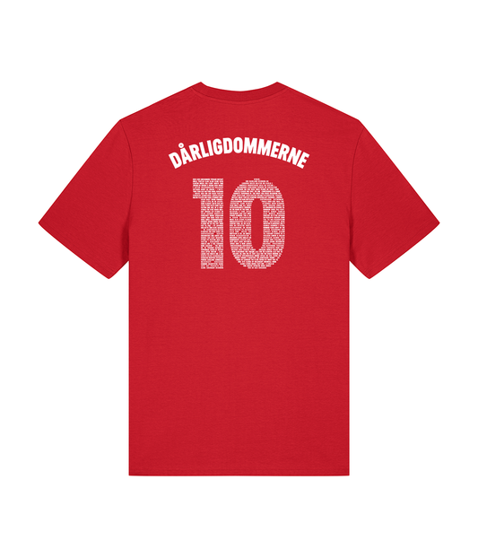 Dårligdommerne 10 år Rød, Økologisk T-shirt