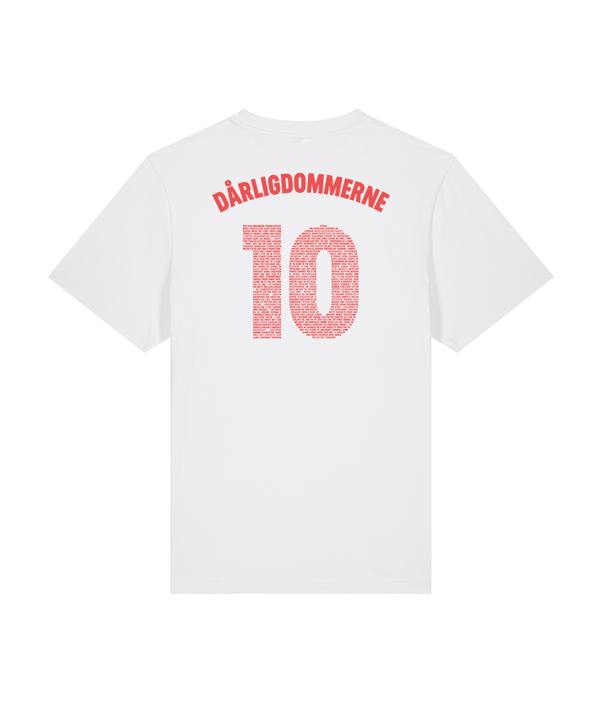 Dårligdommerne 10 år Hvid, Økologisk T-shirt