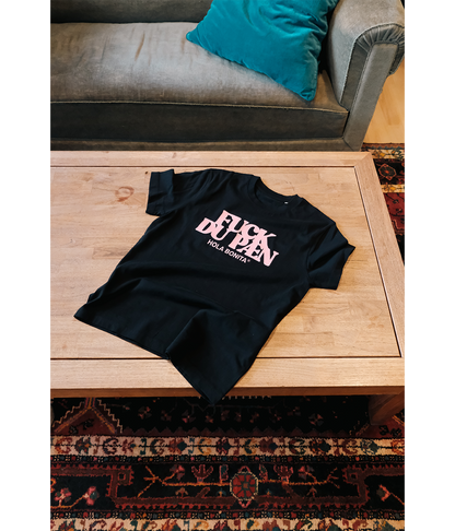 FUCK DU PÆN, T-shirt, Sort/Pink