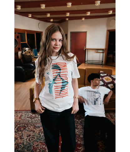 Ankerstjerne rød/blå, Unisex Heavy Weight T-shirt