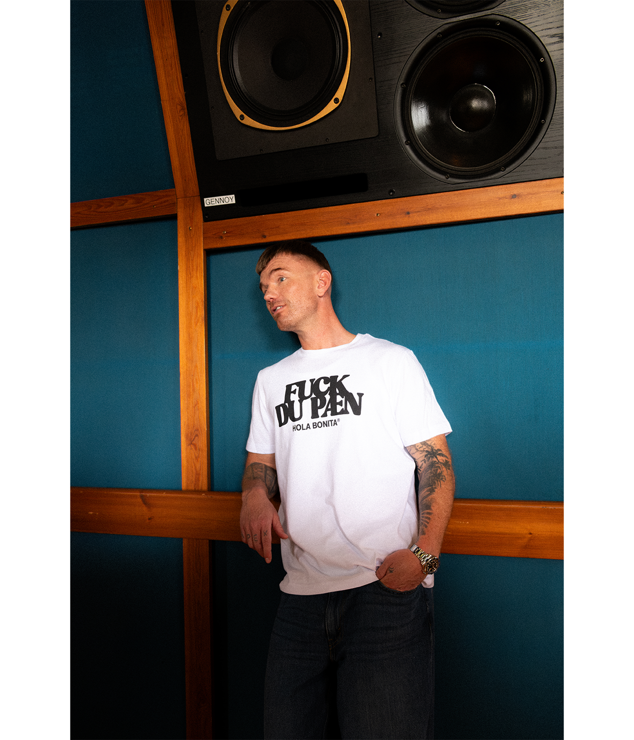 FUCK DU PÆN, T-shirt, Hvid/Sort