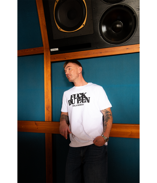 FUCK DU PÆN, T-shirt, Hvid/Sort