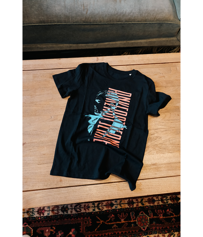 Ankerstjerne rød/blå, Sort T-shirt