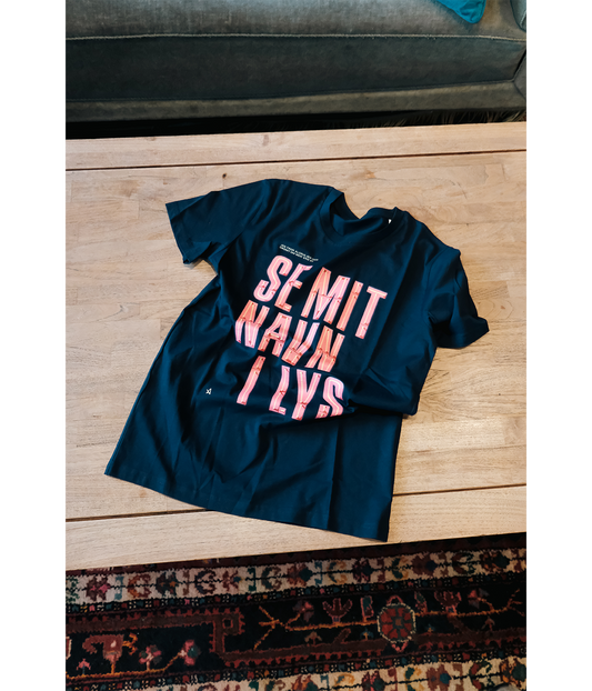 Se mit navn i lys, Unisex Heavy Weight T-shirt