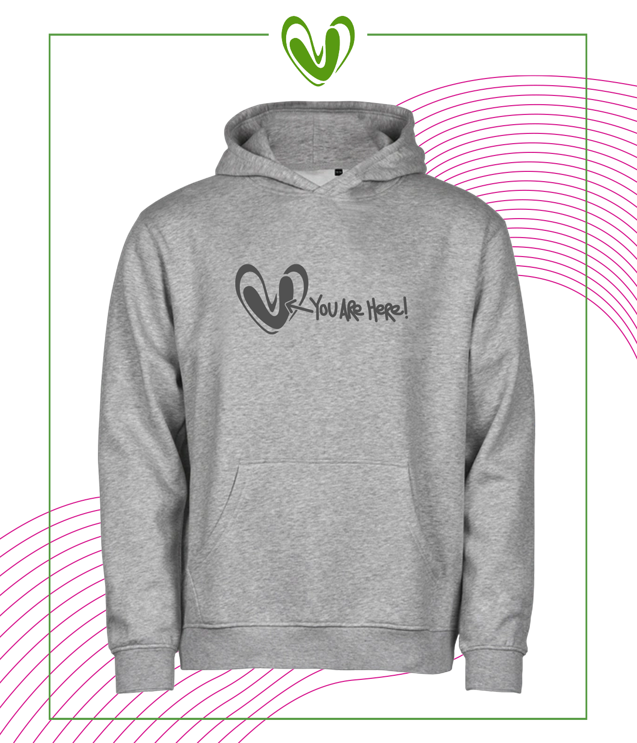 Vig Festival: You Are Here, Grå børne Hoodie