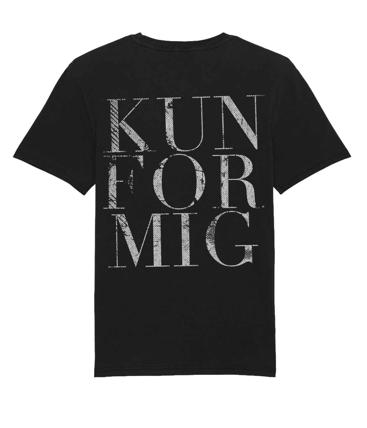Kun For Mig - Acid Washed Regular fit, BLACK T-shirt