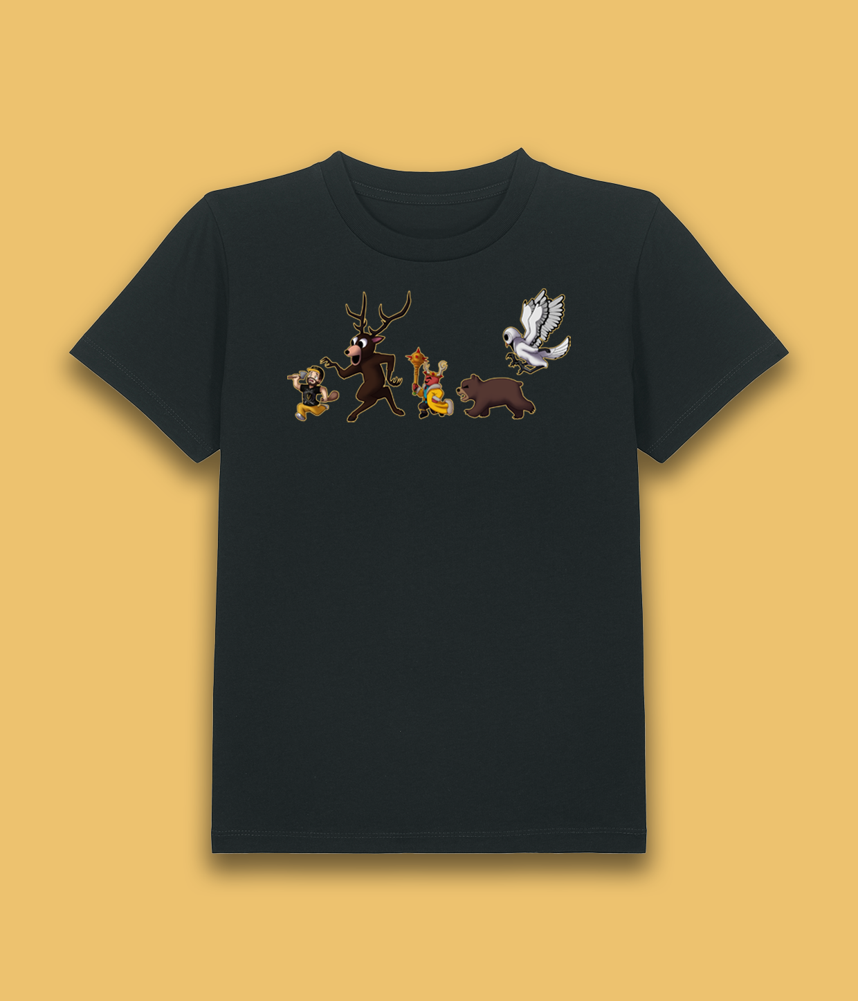 99 Nights Flugt, Sort T-shirt