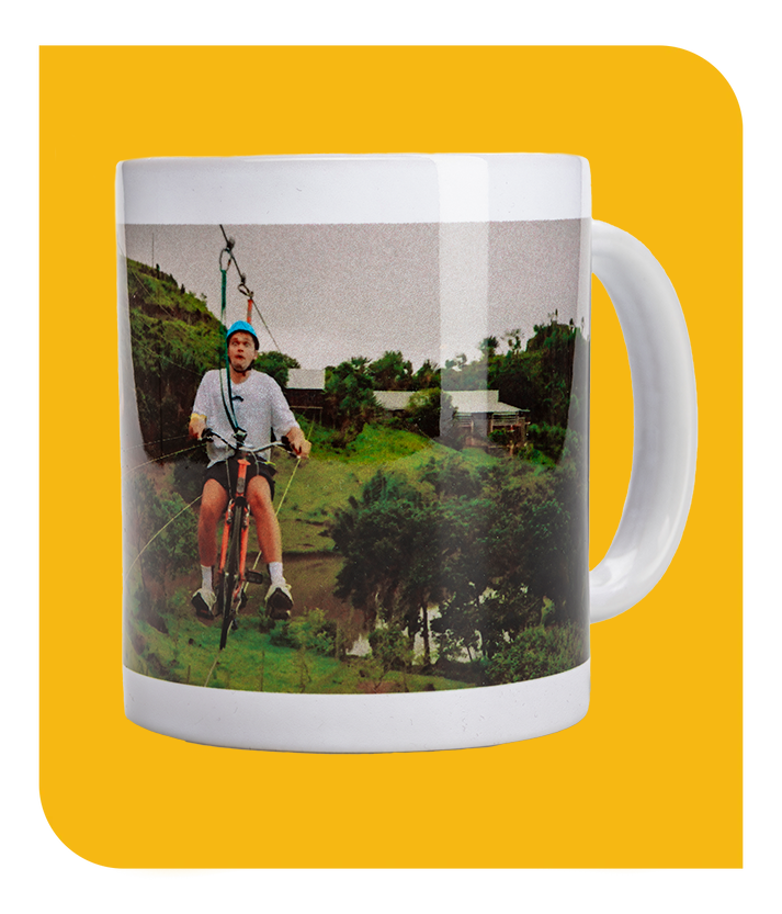 Cykel-zipline, Hvidt Krus