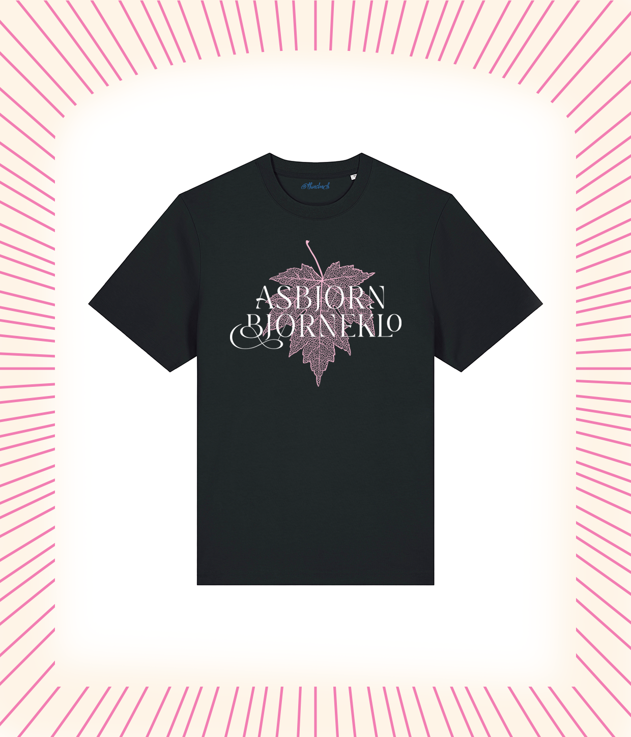 Asbjørn Bjørneklo Sort T-shirt