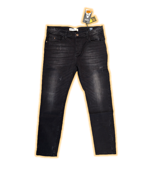 Binzer Jeans, Worn Black Denim Jeans