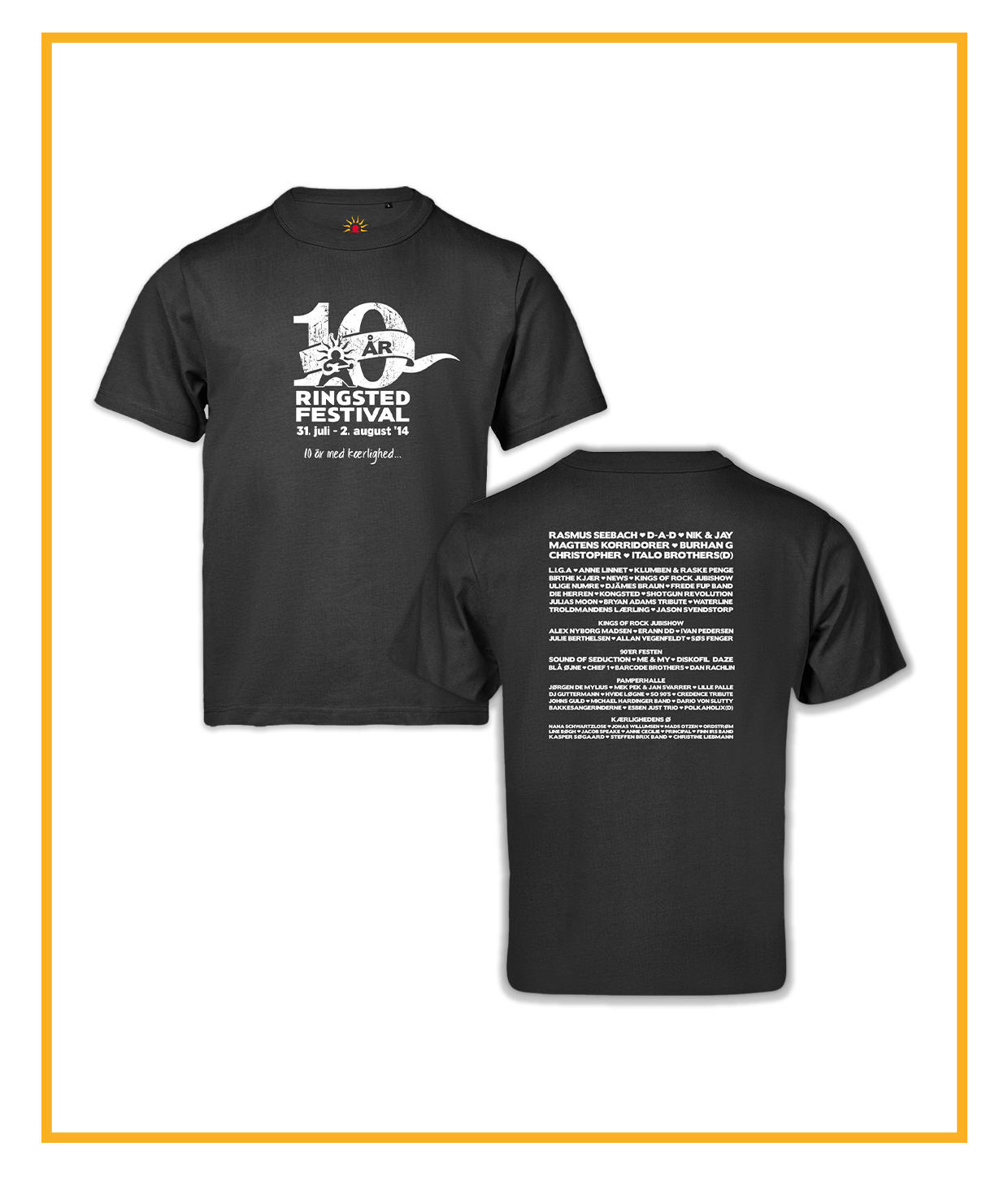 Ringsted 20 års Jubilæum - Årets T-shirt 2014
