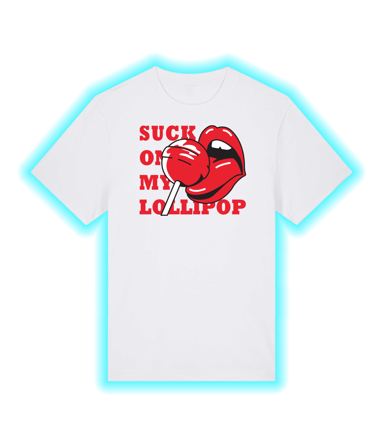 Suck On My Lollipop, Hvid T-shirt
